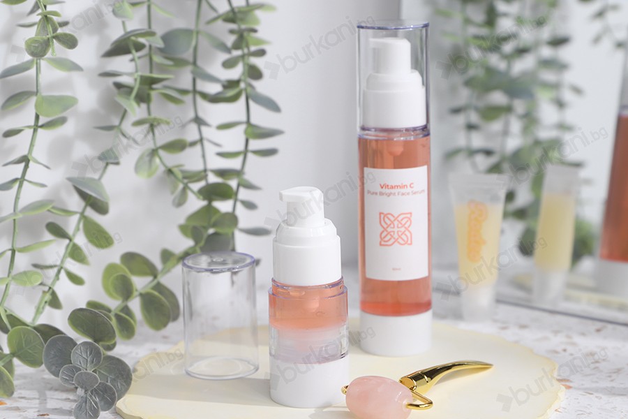 Прозрачна пластмасова бутилка Airless за крем  50 ml-изображение_група