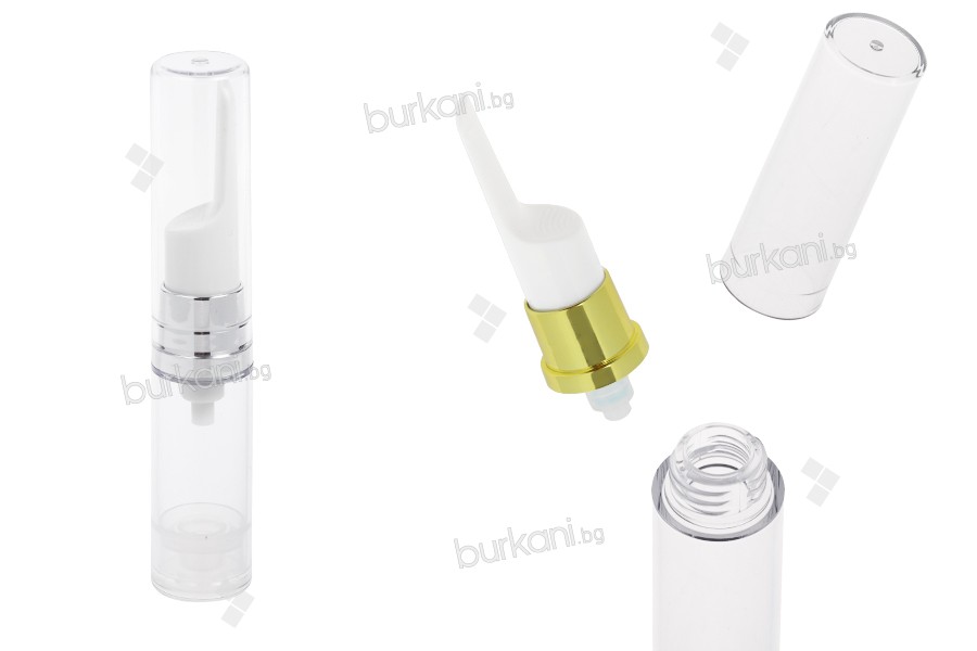 Şeffaf serum şişesi 5 ml ( airless) 