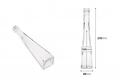 Стъклена бутилка с размери 48x235 - 120 ml