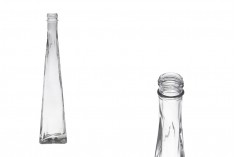 Стъклена декоративна бутилка с размери  58x60x300 - 180 ml