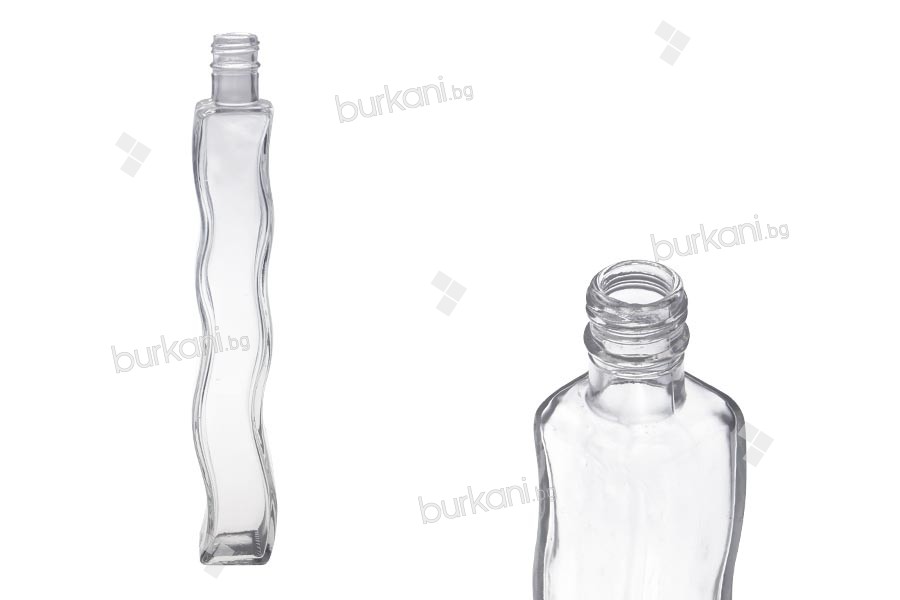 Стъклена бутилка за зехтин или оцет с размери  310x42 - 280 ml