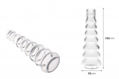 Стъклена бутилка за зехтин или оцер с размери  55x165 - 100 ml