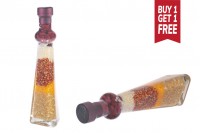 Mutfak dekorasyonu için çeşitli cam meyveler ile şişe - 120 ml