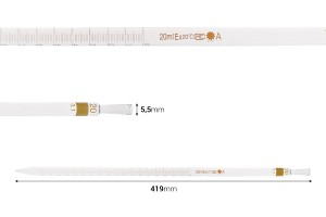 Стъклена пипета  20 ml-изображение_размери