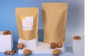 Опаковка тип Doy Pack с "цип" затваряне, с вътрешна алуминиева облизовка. с размери 150x40x240 mm - 50