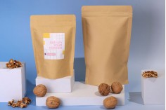 Крафт опаковка тип DOY PACK с размери 150x40x210 mm - 50 бр.