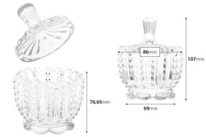 Стъкленица с размери 85.5 х 107 мм, с капачка-изображение_размери