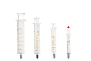 Стъклена спринцовка с метален нос и метална игла 5 мл-изображение_група