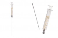 10 ml стъклена спринцовка с метален нос и метална игла
