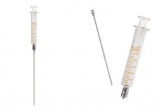 10 ml стъклена спринцовка с метален нос и метална игла