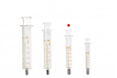 10 ml стъклена спринцовка с метален нос и метална игла