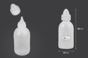 Пластмасова бутилка 50 ml-изображение_размери