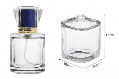 Луксозна стъклена бутилка за парфюм 50 ml   с гърловина 15/400 (PP 15) 