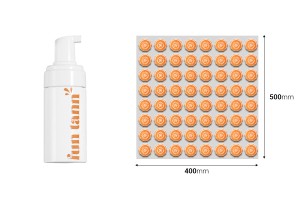 Самозалепващи се  етикети UV DTF на лист 50х40 см -изображение_размери