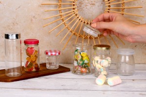 Малко стъклено бурканче с херметическа стъклена капачка 150 мл-изображение_група