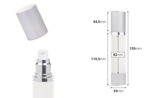 Алуминиева бутилка Airless 50 ml-изображение_размери
