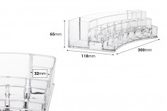 Пластмасова стойка на 3 нива 300x118x65 mm (19 позиции) 