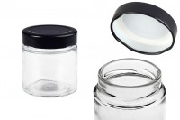 Glass jar 100 ml with black T.O. 58 Deep caps - 160 pcs 