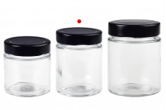 Glass jar 150 ml with caps T.O 58 Deep caps 