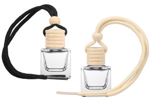 Бутилка за ароматизатор за кола 7ml с дървена капачка и тапа - 25 бр.-1