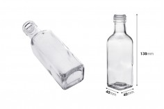 Стъклена прозрачна бутилка 100 мл Мараска ПП 25 - 120 бр. 