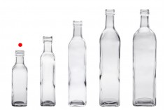 Стъклена прозрачна бутилка 100 мл Мараска ПП 25 - 120 бр. 