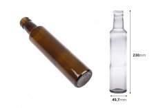 Стъклена бутилка 250 мл Дорика с гърловина ПП31,5 - 60 бр. 