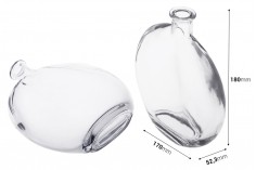 Oval şekilli cam şişe 250 ml