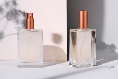 Стъклена бутилка правоъгълна за парфюм 100 мл (18/415)