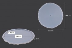 Кръгла силиконова форма за сервиз - 3 бр