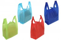 Еко цветни торбички от нетъкан текстил рециклируеми 250 х 450 мм - 50 бр