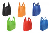 Еко цветни торбички от нетъкан  текстил  рециклируем 400х600 мм - 50 бр