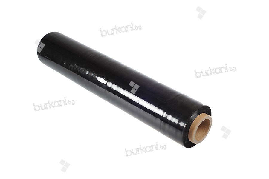 Черно палетно опаковъчно фолио (стреч фолио) - Ширина: 500 мм, тегло: 2,5 кг