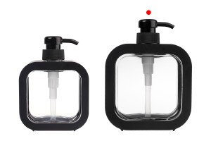 Пластмасова бутилка 500 мл (в различни цветове) с помпа за продукти за грижа за кожата-изображение_група