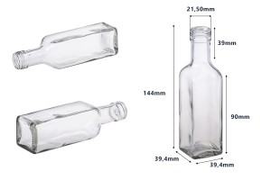 Бутилка за зехтин  100 ml Мараска  PP 24 *-изображение_размери