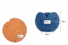 Dekoratif beton kavanoz 87,5x70 mm, çeşitli renklerde mevcuttur