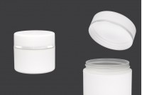 Plastik kapaklı beyaz krem kavanozu 50 ml