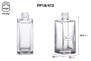 Квадратна бутилка за парфюм 50 ml  6/50 (18/415)-изображение_размери