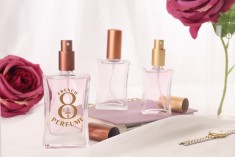 Стъклена бутилка за парфюм +  50 ml  7/50 |(18/415)
