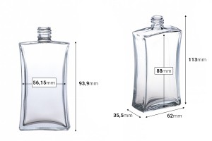 Правоъгълна бутилка за парфюм  100 ml  7/100-изображение_размери