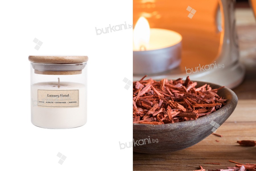 Luxury Hote Ahşap fitilli kokulu soya mumu (110gr)