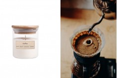 Ароматна ръчно изработена свещ "Coffee" - 110 gr. 