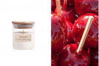 Ароматна ръчно изработена свещ " Candy Apple" - 110 гр.  с дървен фитил