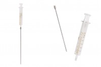 5 ml стъклена спринцовка с метална игла