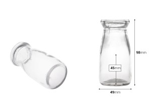 Бутилка за сватба или кръщене 95 мл 86/19-изображение_размери