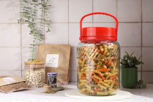 Стъклен буркан с пластмасова капачка 3000 мл-изображение_група