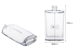 Стъклена бутилка за парфюм 100 ml (18/415)-изображение_размери