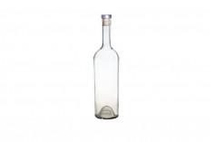 Стъклена прозрачна бутилка за вино 750 мл Коника