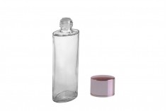 Стъклена бутилка 100 мл с розова капачка за лосион