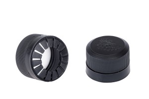 Пластмасова черна капачка за дамаджани Ф35-изображение_продукт